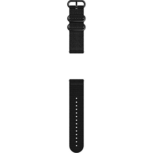 Suunto Traverse Alpha Black Textile Strap Correa de Silicona, Unisex, Negro, Talla Única