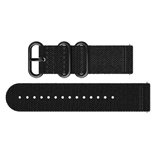 Suunto Traverse Alpha Black Textile Strap Correa de Silicona, Unisex, Negro, Talla Única