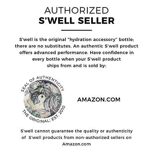 S'well Botella de agua de acero inoxidable unisex, Alice's Garden, 500 ml