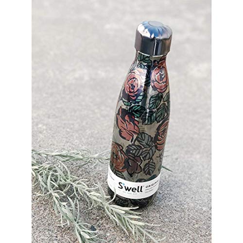 S'well Botella de agua de acero inoxidable unisex, Alice's Garden, 500 ml