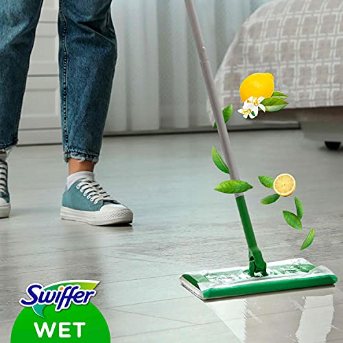 Swiffer Mopa Paños Húmedos (2 X 24) con Fragancia De Cítrico Fresco, Limpieza Rápida Y Fácil, Blanco, 48 Unidades