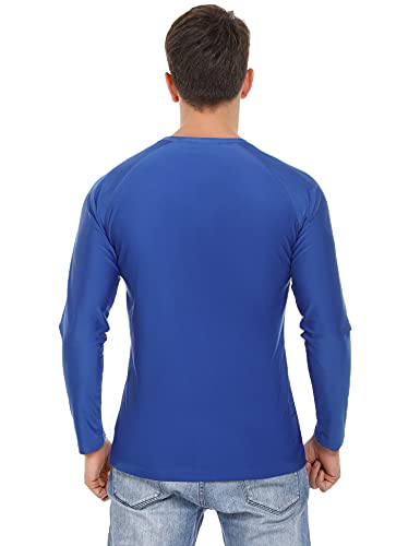 Sykooria 3 Piezas Camisetas Manga Larga Hombre Deporte UPF 50+ Protección Solar UV,Secado Rápid Top Transpirable Shirt Camiseta Cuello Redondo para Correr Trotar Fitness Ciclismo Entrenamiento Casual