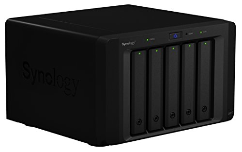 Synology DX517 5000GB Escritorio Negro Unidad de Disco Multiple - Unidad de Disco múltiple (Unidad de Disco Duro, 5 TB, Unidad de Disco Duro, SSD, 50 TB, SATA, 1000 GB)