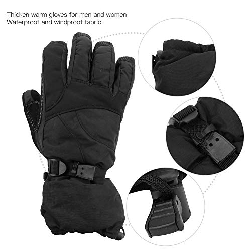 T best Espesar Guantes Calientes, Invierno al Aire Libre Unisex Deportes Ciclismo Esquí Guantes Impermeables a Prueba de Viento Antideslizantes