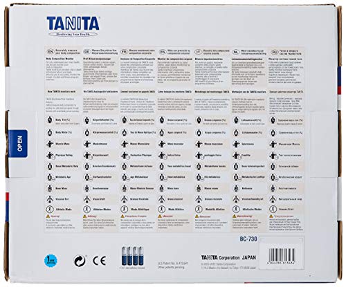 Tanita BC-730 Innerscan - Báscula de análisis corporal por segmentos, Blanco