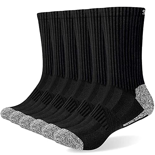 TANSTC Calcetines Altos Hombres Mujeres Calcetines De Algodón De Deporte Ciclismo Futbol Running Invierno Verano Antiampollas Senderismo Trekking Skate Calcetines Largos Multipack 6 Pares