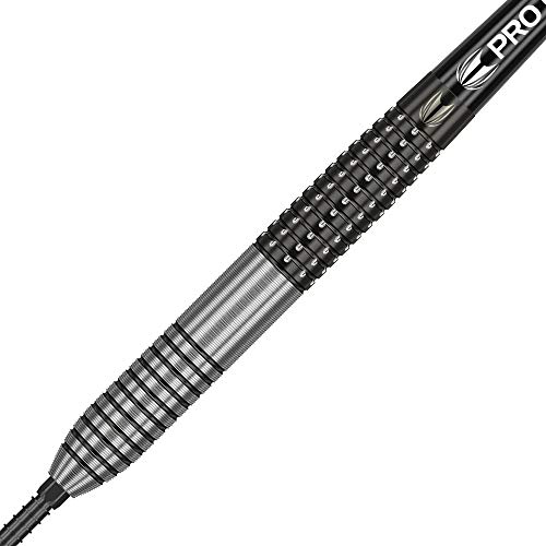 Target Darts Raymond Van Barneveld RVB 95 Gen 3 23G 95% Tungsten Swiss Point Steel Tip Darts Set Suiza Punta Dardos, Unisex, Plata, Negro y Naranja, 23 g