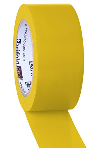 Tarifold 1 Cinta Adhesiva Suelo, Señalización, Seguridad, color Amarillo-Rollo 50mm x 33m, 50 mm x 33 M