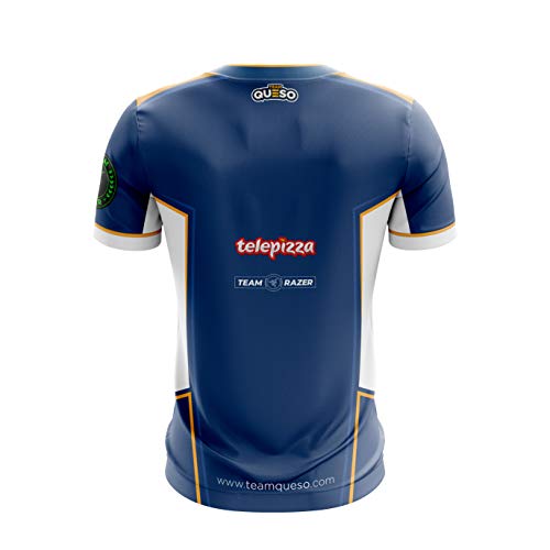 Team Queso Oficial 2019 Camiseta, Azul (Azul Azul), XXL para Hombre