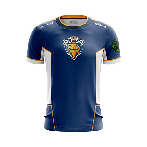 Team Queso Oficial 2019 Camiseta, Azul (Azul Azul), XXL para Hombre