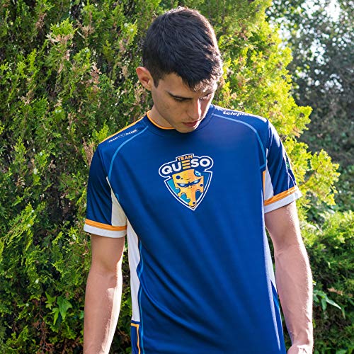 Team Queso Oficial 2019 Camiseta, Azul (Azul Azul), XXL para Hombre