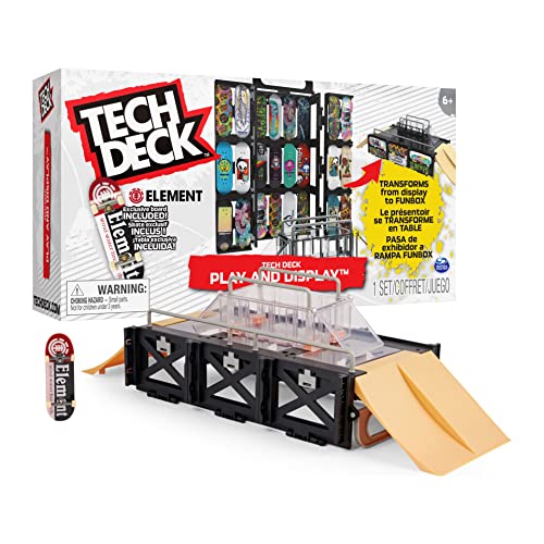Tech Deck- Ted ACS N SK8Shop GML, Play and Display, Juego de rampas transformable y Estuche con fingerboards auténticas, para niños a Partir de 6 años (Spin Master 6060503)