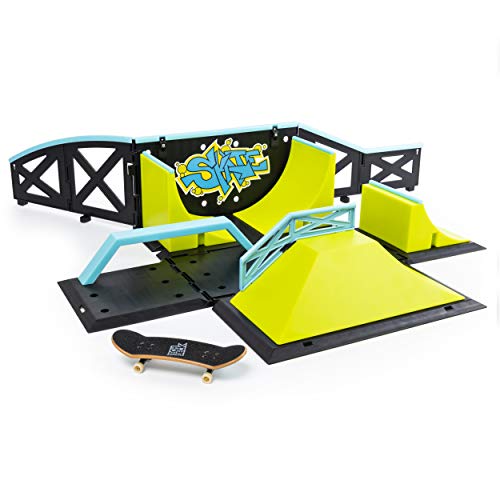 Tech Deck Transforming SK8 Container Pro-Patineta Modular para niños de 6 años en adelante (la edición Puede Variar), Color Azul/Negro (Spin Master 6035884)