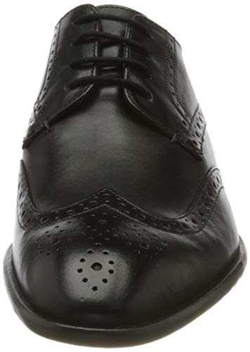 Ted Baker TRVSS, Zapatos de Cordones Brogue Hombre, Negro (Black Black), 41 EU