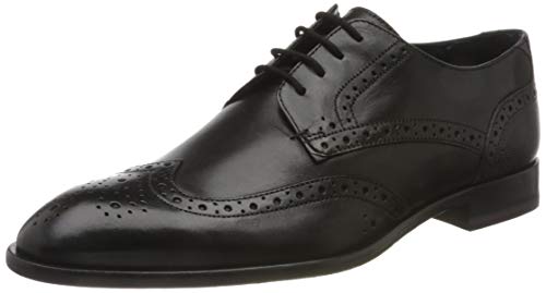 Ted Baker TRVSS, Zapatos de Cordones Brogue Hombre, Negro (Black Black), 41 EU