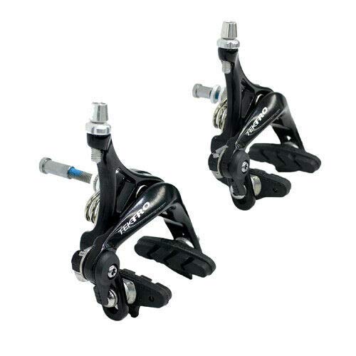 Tektro R340 Road Bike Dual Pivot Caliper Brake Set, Front and Rear, Black, MH1816