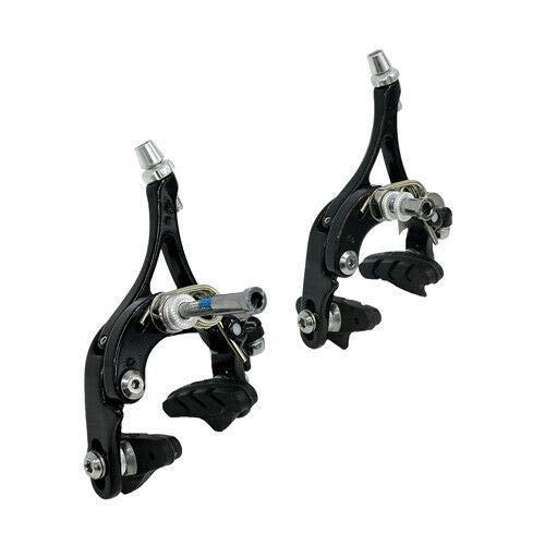 Tektro R340 Road Bike Dual Pivot Caliper Brake Set, Front and Rear, Black, MH1816