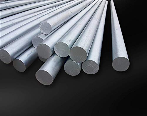 TEN-HIGH Varilla de aluminio，Varilla de aleación de aluminio 6061 Longgitud 200，500mm