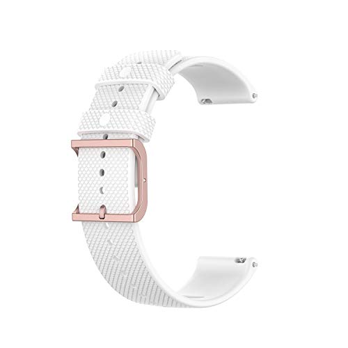 Tencloud Correas compatibles con correa Polar Unite, pulsera de repuesto suave impermeable silicona Sport Band para Polar Unite/Ignite Smartwatch (blanco)