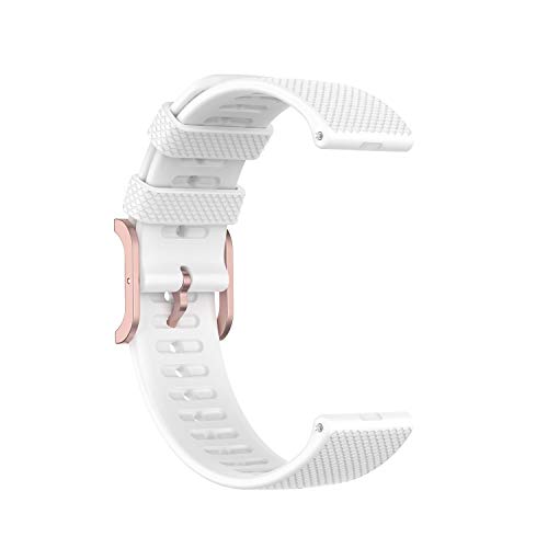 Tencloud Correas compatibles con correa Polar Unite, pulsera de repuesto suave impermeable silicona Sport Band para Polar Unite/Ignite Smartwatch (blanco)