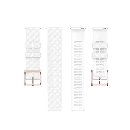 Tencloud Correas compatibles con correa Polar Unite, pulsera de repuesto suave impermeable silicona Sport Band para Polar Unite/Ignite Smartwatch (blanco)