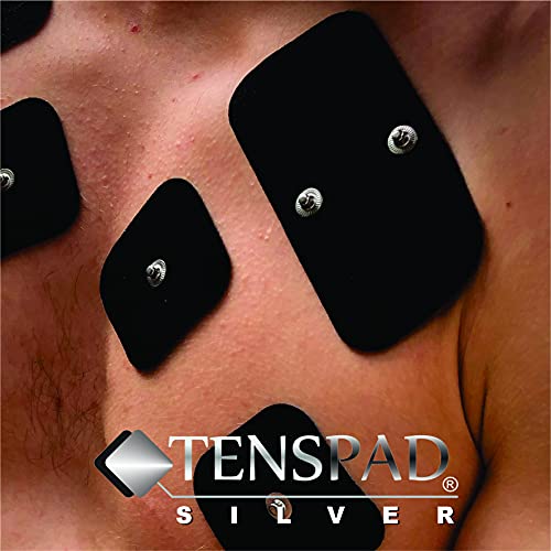 TENSPAD SILVER Set de 12 Electrodos para Bluetens Duo Sport (8 electrodos S y 4 electrodos M). Bluetens no fabrica ni Vende Estos electrodos.