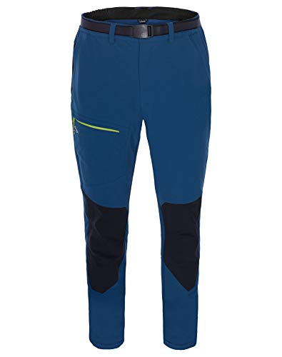 Ternua Asgard Pantalón, Hombre, Negro (Whales Grey Melange), XXL