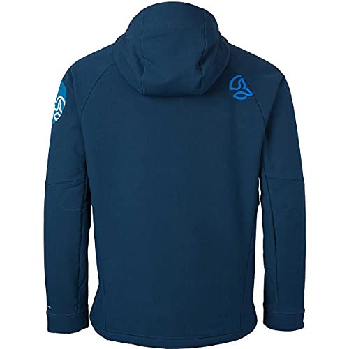 Ternua Chaqueta con capucha Lekko Hard para hombre, azul, M