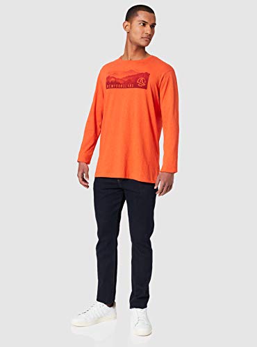 Ternua Grunda Camiseta, Hombre, Rojo (Deep Burnt Melange), L