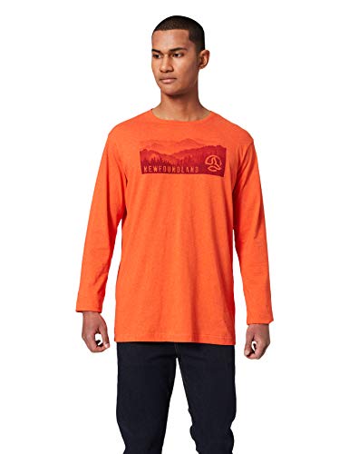 Ternua Grunda Camiseta, Hombre, Rojo (Deep Burnt Melange), L