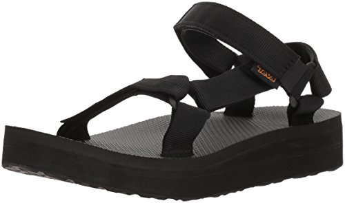 Teva Midform Universal Sandal Womens, Sandalia para Mujer, Black, 39 EU