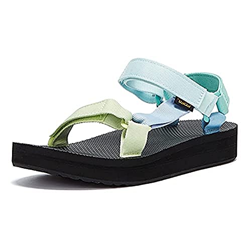 TEVA W MIDFORM Universal, Sandalias Mujer, Light Green Multi, 38 EU