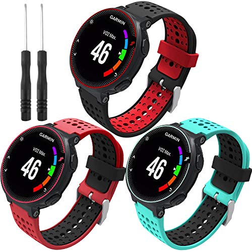 Th-some Correa para Garmin Forerunner 235 - Compatible con Forerunner 735XT Correa de Reloj, Pulsera de Reemplazo Silicona Suave Sports Banda para Forerunner 220, 230, 620, 630 y 735XT Smart Watch