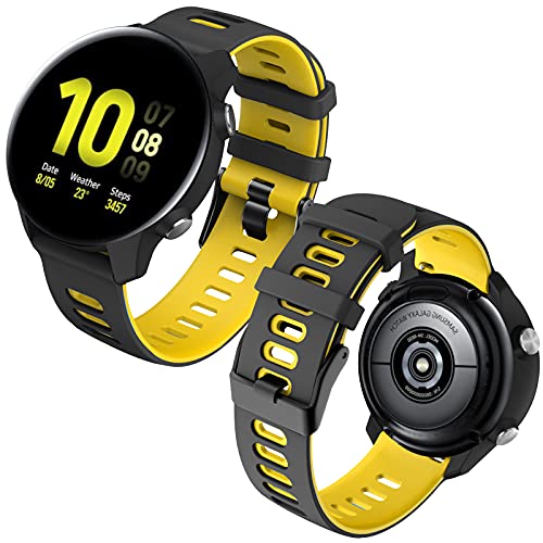 Th-some Correa para Garmin Vivoactive 3, 20mm Correa de Repuesto de Silicona Compatible con Samsung Galaxy Watch 4/Watch 4 Classic/Watch Active 2/Gear Sport/Galaxy Watch 42mm/Garmin Forerunner 645/245