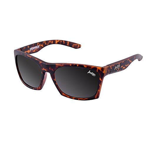 The Indian Face Gafas de Sol Deportivas Barrel Unisex, Color Carey Lente Negra