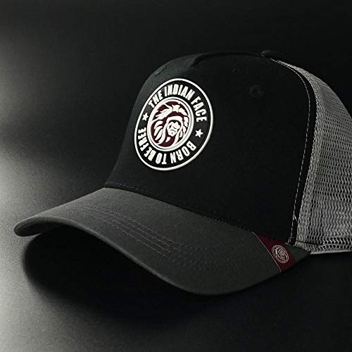 The Indian Face Gorra - Born to be Free Black/Grey