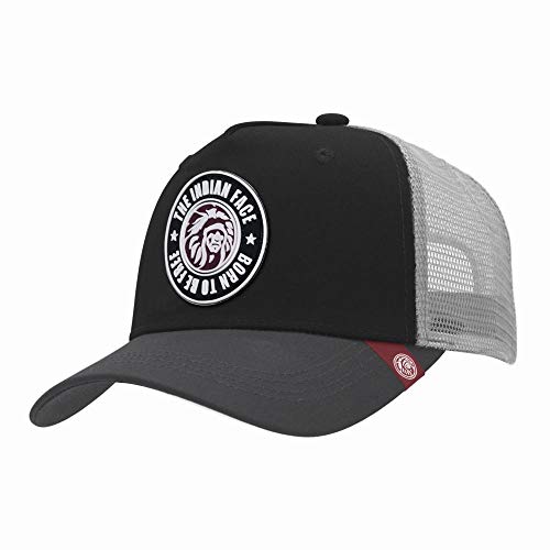 The Indian Face Gorra - Born to be Free Black/Grey