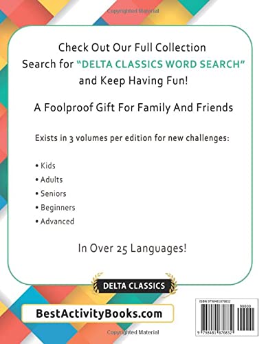 THE MIGHTY DANISH WORD SEARCH - 500 PUZZLES FOR ADVANCED - DELTA CLASSICS - GIANT EDITION - FIND 10,000 WORDS, THE ULTIMATE CHALLENGE!