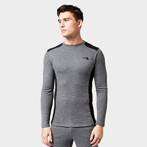 The North Face 4CB8 Camiseta Térmica, Hombre, Medgrey H/Black, M