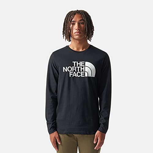The North Face - Camiseta para Hombre Half Dome - Manga Larga - Black, XXL