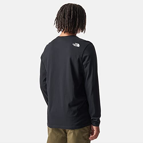 The North Face - Camiseta para Hombre Half Dome - Manga Larga - Black, XXL