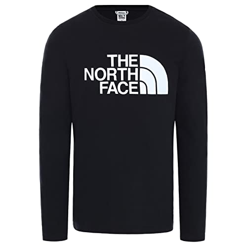 The North Face - Camiseta para Hombre Half Dome - Manga Larga - Black, XXL