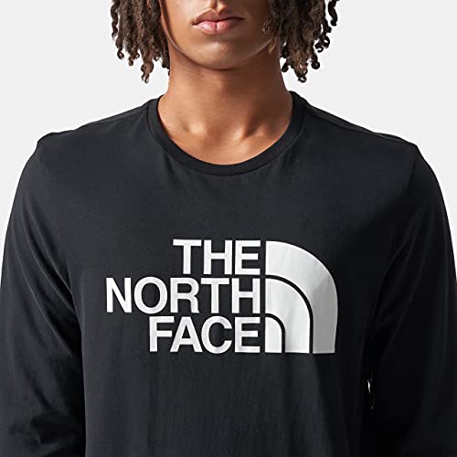 The North Face - Camiseta para Hombre Half Dome - Manga Larga - Black, XXL