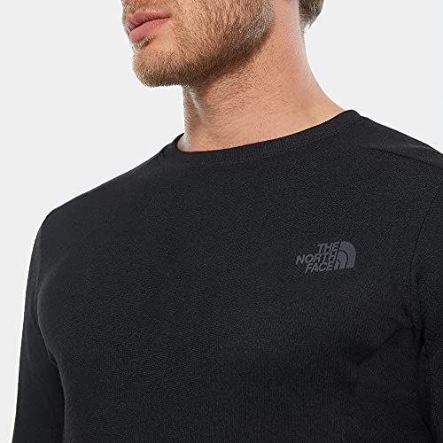 The North Face M Easy L/S Crew Neck TNF Black Baselayer, Hombre, TNF Black, XL