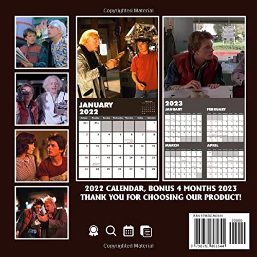 The Sci-Fi Movie 2022 Calendar: Movie TV Series Film Calendar 2022, January 2022 - December 2022, 12 Months, Squared Monthly, Mini Planner | Kalender Calendario Calendrier | BONUS Last 4 Months 2021