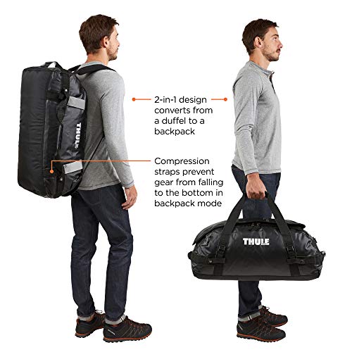 Thule Chasm Sport - Bolsa de Viaje (70 L), Color Negro