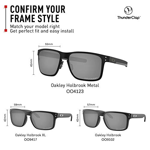 ThunderClap Lentes antiniebla de repuesto para gafas de sol Oakley Holbrook Metal OO4123