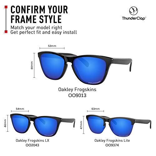 ThunderClap Lentes antiniebla de repuesto para gafas Oakley Frogskins OO9013