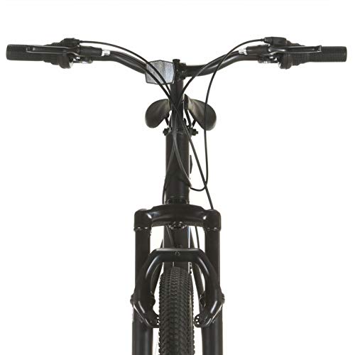 Tidyard Bicicleta de Montaña 21 Velocidades 27,5 Pulgadas Rueda 38cm Bicicleta Montaña para Adulto Negro