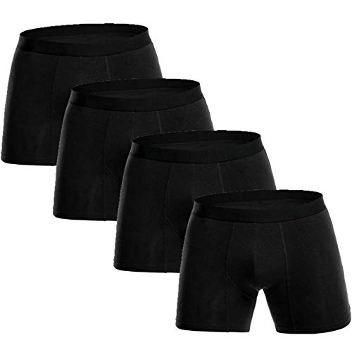 TIGERROSA 4 PCS Long Leg Men s Boxers Ropa Interior Calzoncillos de algodón Cuecas Calzoncillos Hombres Shorts Hombre Jdren Mens Boxer Panties Style A @ M